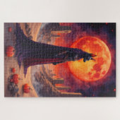 Azawakh Dark Desert Halloween Fantasy Kunst Puzzle (Horizontal)