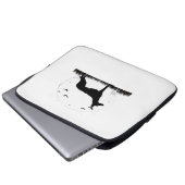 Azawakh Dog - Halloween Moon Silhouette Classic T- Laptopschutzhülle (Vorne Knopf)