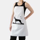 Azawakh Dog - Halloween Moon Silhouette Classic T- Schürze (InSitu)