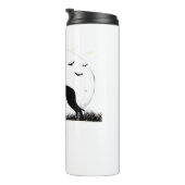 Azawakh Dog - Halloween Moon Silhouette Classic T- Thermosbecher (Nach rechts gedreht)