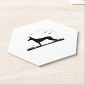 Azawakh Dog - Halloween Moon Silhouette Classic T- Untersetzer (angewinkelt)