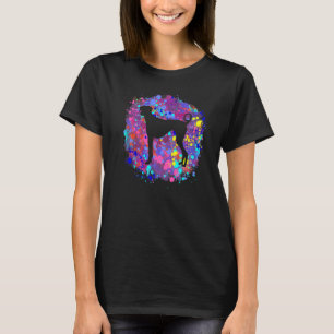 Azawakh Dog Pet Pink Spritzer Kunst, Dichtung und T-Shirt