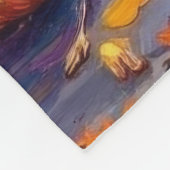 Azawakh Hunde Trick-oder-Treating Halloween-Kostüm Fleecedecke (Ecke)