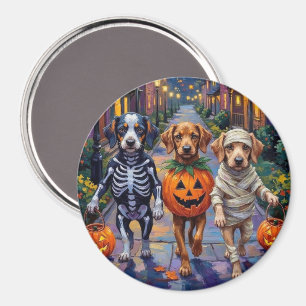 Azawakh Hunde Trick-oder-Treating Halloween-Kostüm Magnet