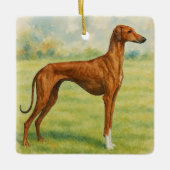 Azawakh Keramikornament (Vorderseite)