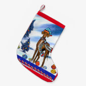 AZAWAKH KLEINER WEIHNACHTSSTRUMPF (Vorderansicht (hängend))