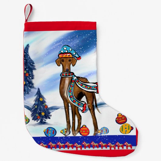 AZAWAKH KLEINER WEIHNACHTSSTRUMPF (Vorderseite)