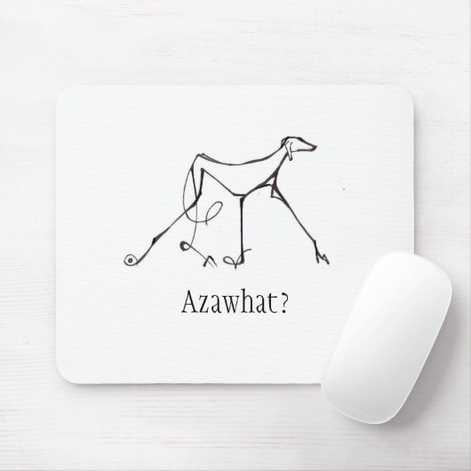 Azawakh Mousepad Entwurf durch David Moore (Mit Mouse)