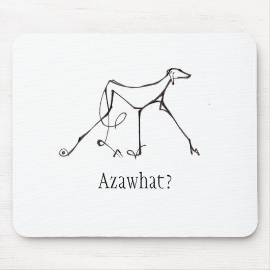 Azawakh Mousepad Entwurf durch David Moore (Vorne)