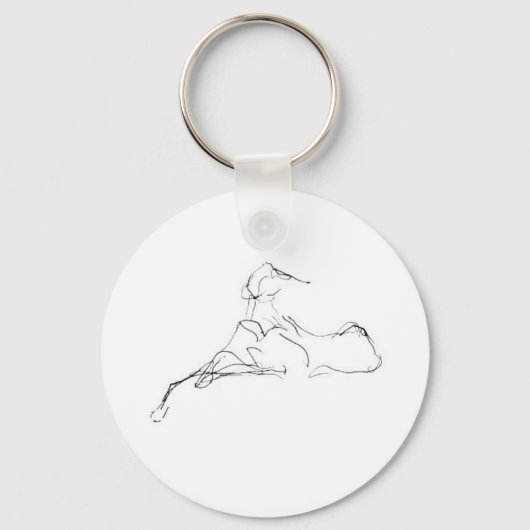 Azawakh-Schlüsselanhänger von David Moore Schlüsselanhänger (Vorderseite)