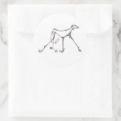 Azawakh Sticker von David Moore (Tasche)