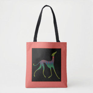 Azawakh stilisiertes „Oska " Tasche