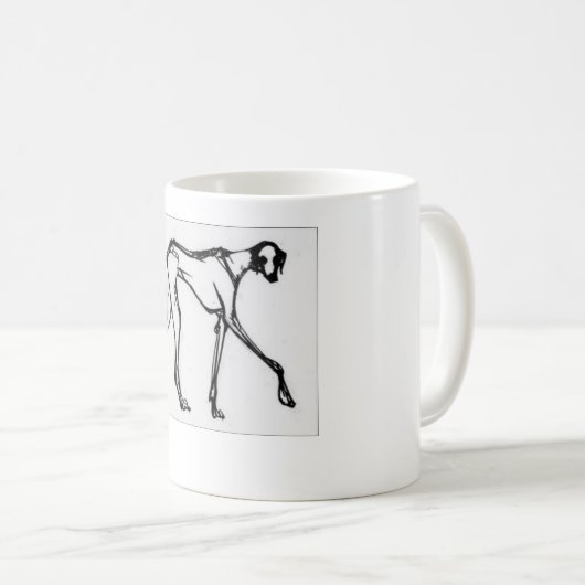 Azawakh Tasse 3 durch David Moore (VorderseiteRechts)