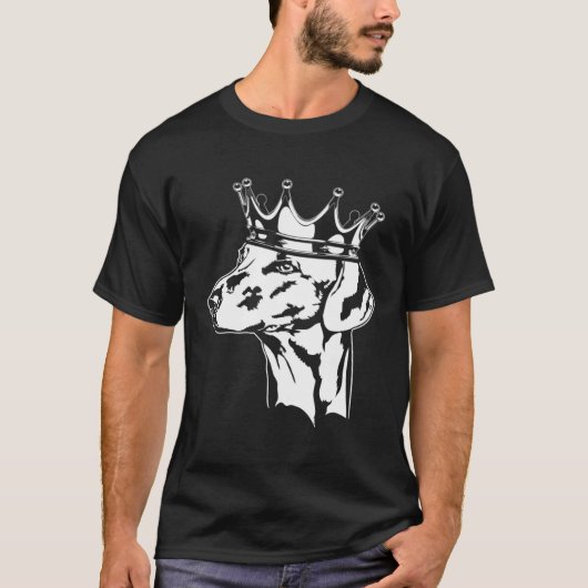 Azawakh with crown dog greyhound mom T-Shirt (Vorderseite)