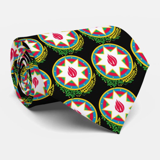 Azerbaidschan-Symbol Krawatte (Gerollt)