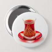 Azerbaijani tea button (Vorne & Hinten)