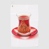 Azerbaijani tea golfhandtuch (Vorderseite)