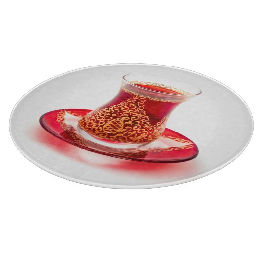 Azerbaijani tea schneidebrett (Ecke)
