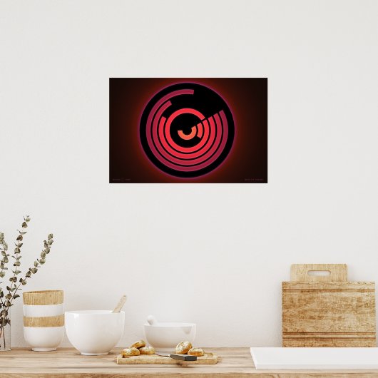 Azimuth Time Singularity Poster (Küche)
