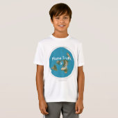 Azimuthal äquidistante "Flugzeug-Wahrheit." T-Shirt (Vorne ganz)