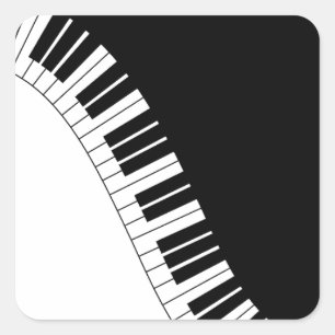 Aziza Keyboard Instruments Quadratischer Aufkleber