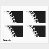 Aziza Keyboard Instruments Rechteckiger Aufkleber (Blatt)