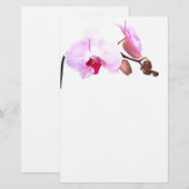 Aziza Orchid Blossoms Briefpapier (Vorne/Hinten)