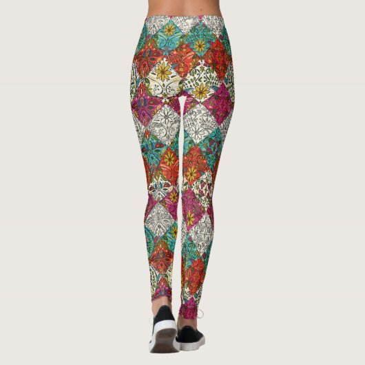 Aziza-Patchwork Leggings (Rückseite)