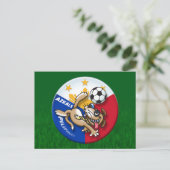 Azkals Fußball Aktion Postkarte (Stehend Vorderseite)