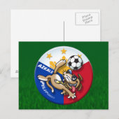 Azkals Fußball Aktion Postkarte (Vorne/Hinten)