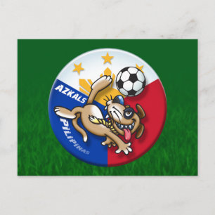 Azkals Fußball Aktion Postkarte