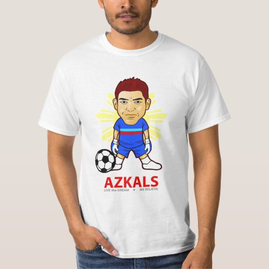 Azkals Shirt - blauer Torhüter (Vorderseite)