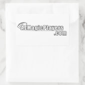 AZMagicPlayers.com Rechteckiger Aufkleber (Tasche)