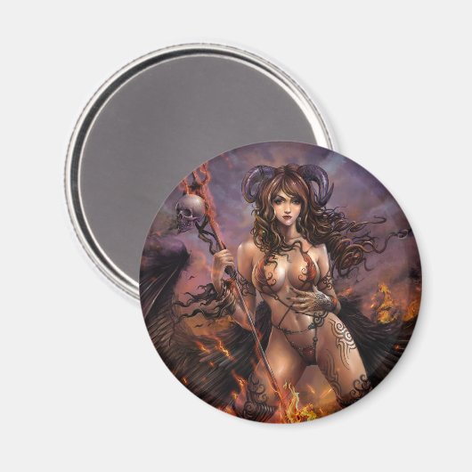 Azmodeus Dark Angel "Charon", Magnet (Vorderseite/Rückseite)