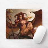 Azmodeus dunkler Engel "Dämon", Mausunterlage Mousepad (Mit Mouse)