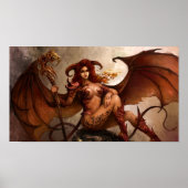 Azmodeus Dunkler Engel "Dämon", Poster (Vorne)
