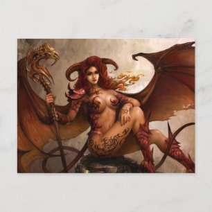 Azmodeus Dunkler Engel "Dämon", Postkarte