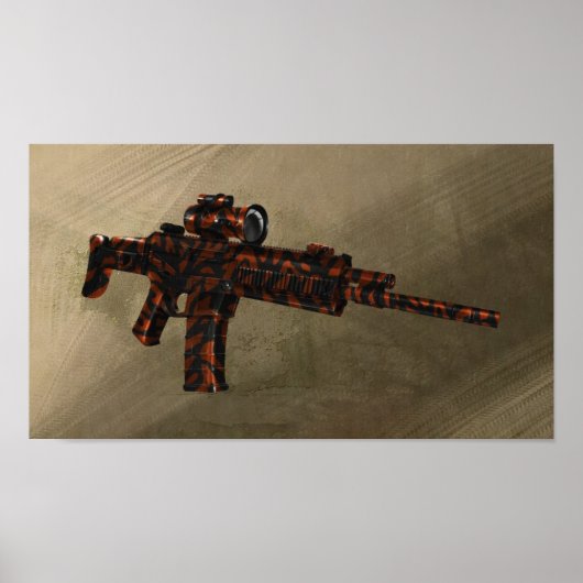Azmodeus Red Camouflage ACR Rifle, Poster (Vorne)
