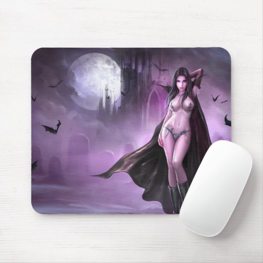 Azmodeus Vampirs-Königin, Mausunterlage Mousepad (Mit Mouse)