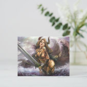 Azmodues Dunkle Engel "Aldornia", Postkarte (Stehend Vorderseite)