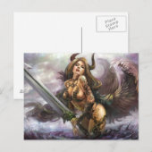 Azmodues Dunkle Engel "Aldornia", Postkarte (Vorne/Hinten)