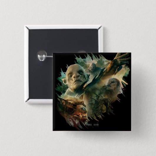 Azog, Narzug und Bolg Graphic Button (Vorne & Hinten)
