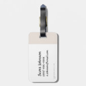 Azog & Orcs Silhouette Graphic Gepäckanhänger (Rückseite vertikal)