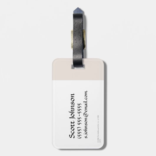 Azog & Orcs Silhouette Graphic Gepäckanhänger (Rückseite vertikal)