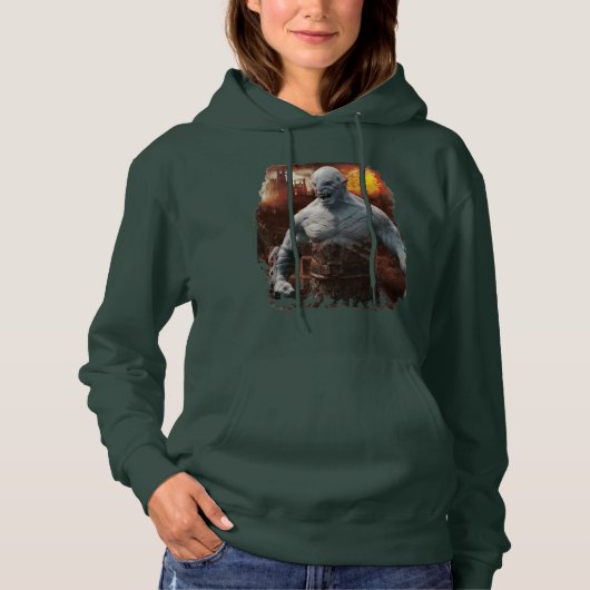 Azog & Orcs Silhouette Graphic Hoodie (Vorderseite)