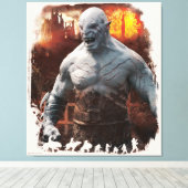 Azog & Orcs Silhouette Graphic Leinwanddruck (Insitu (Holzboden))