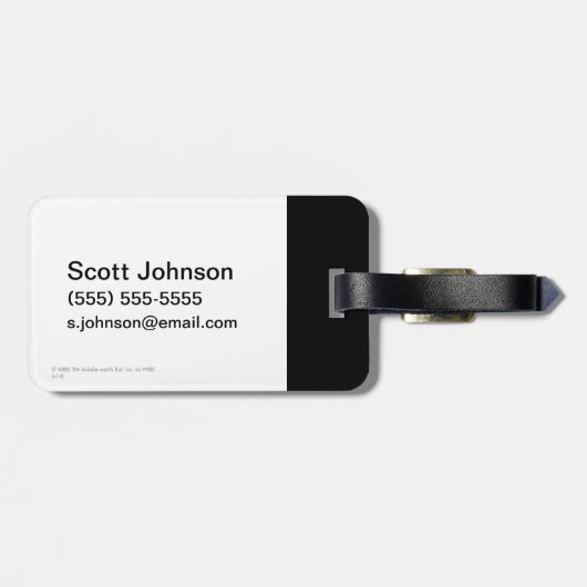 Azog The Defiler Gepäckanhänger (Rückseite horizontal)