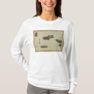 Azore-Insel-Atlas-Karte T-Shirt