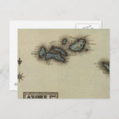 Azore Inseln Atlas Karte (Vorne/Hinten)