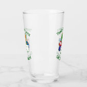 Azorean Irish American Flags Kleeblatt Personalisi Glas (Links)